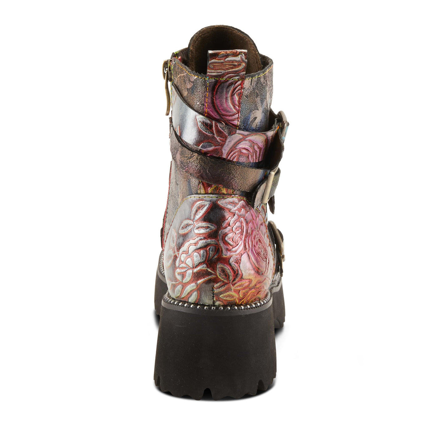 Spring Step L'Artiste Women's Rosaleen Leather Bootie Brown Multi EU 36 / US 5.5-6