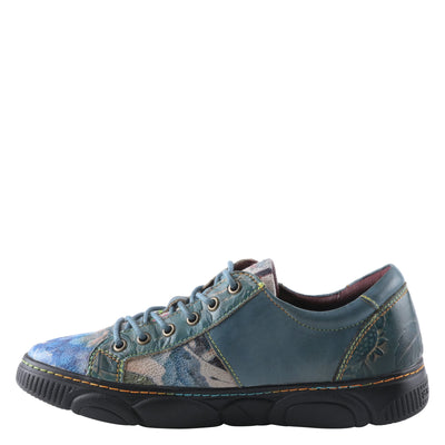 Spring Step L`Artiste Women's Danli-Bloom Sneaker Blue Multi EU 35 / US 5