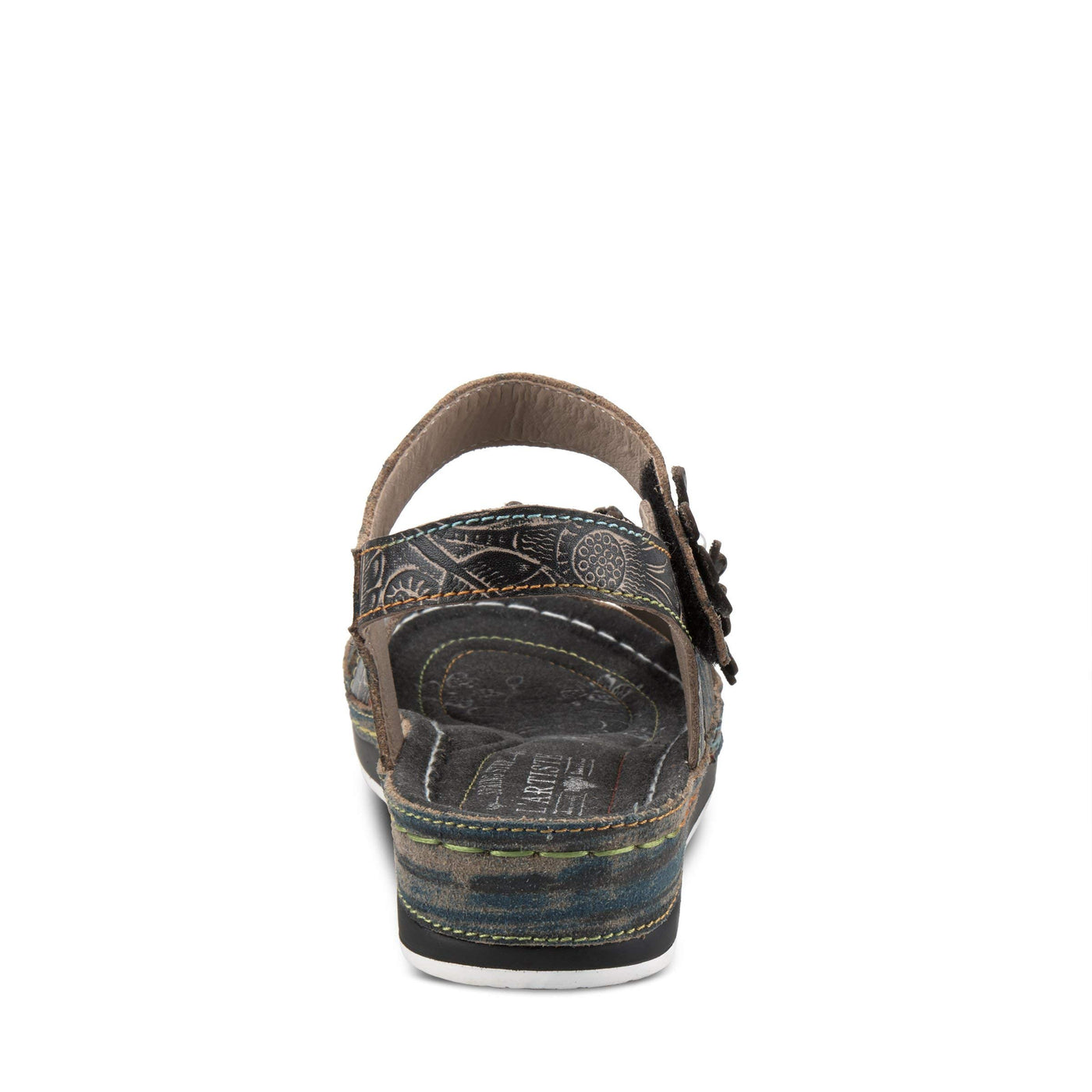 Spring Step L'Artiste Women's Mahvash Ankle Strap Sandal Black Multi EU 36 / US 5.5-6