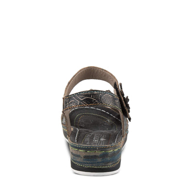 Spring Step L'Artiste Women's Mahvash Ankle Strap Sandal Black Multi EU 36 / US 5.5-6