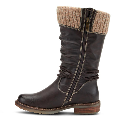 Spring Step Women's Mid Calf Boot, Dark Brown, 11.5-12
