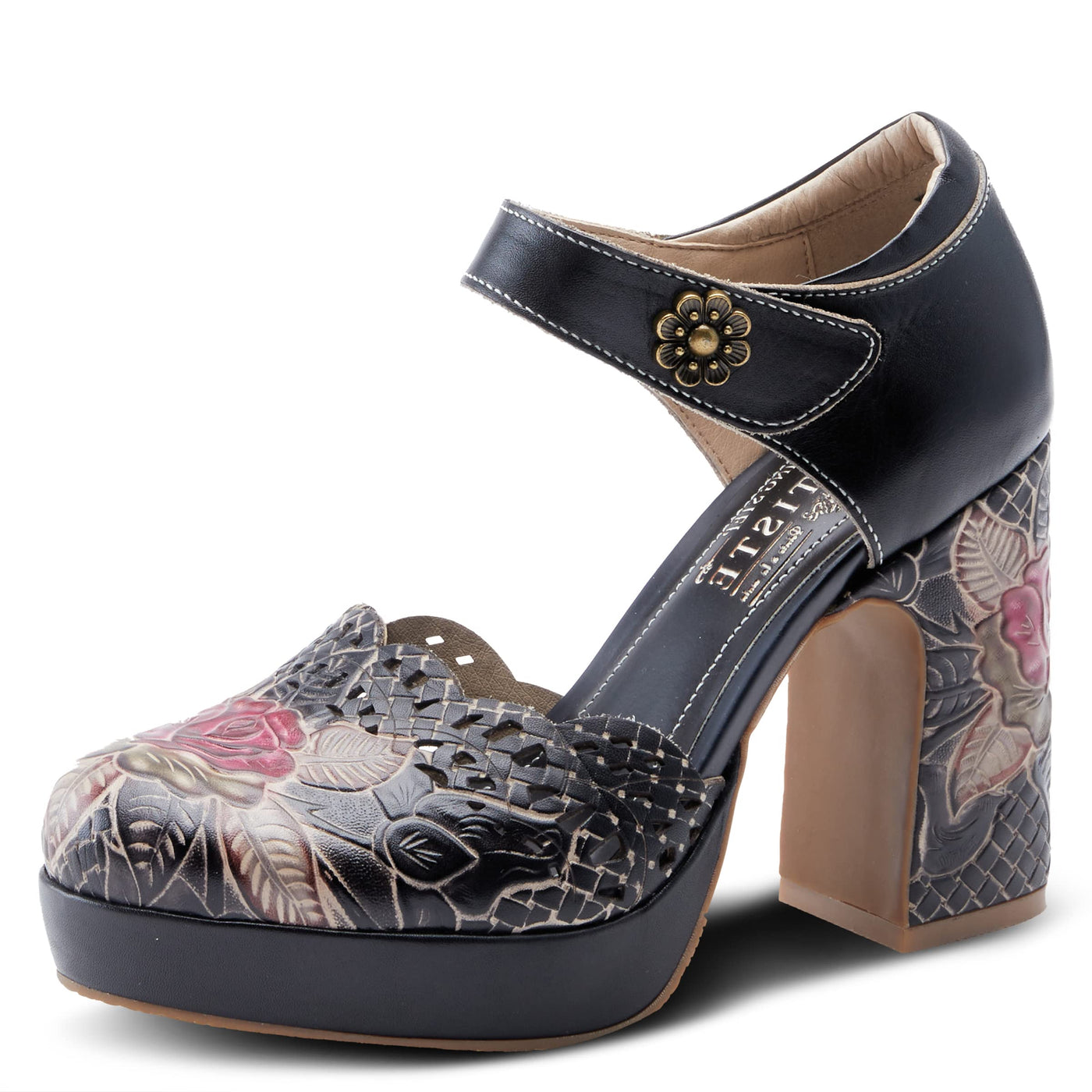 Spring Step L'Artiste Women's Debbihary Pumps Black Multi EU 41 / US 9.5-10