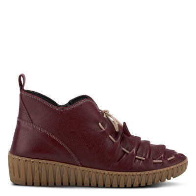 Spring Step Nespea Booties for Women - Waterproof Leather Women's Shoes with Zipper Closure - Western Ankle Boots for Women with Low Heel - Bordeaux EU 37 / US 6.5-7