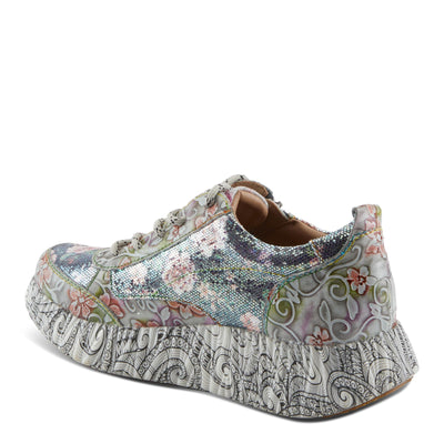 L'Artiste by Spring Step Women's Motion Sneaker, Grey Multi, 7.5-8