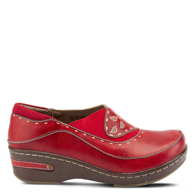 L'artiste by Spring Step Women's Burbank Mule, Red, 38 EU/7.5-8 M US