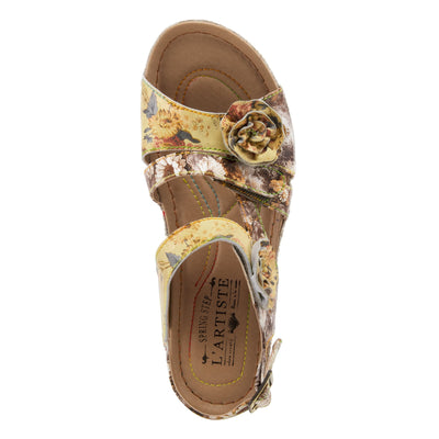 Spring Step L'Artiste Women's Joelina-Dazi Ankle Strap Sandal Yellow Multi EU 38 / US 7.5-8