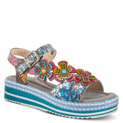 Spring Step L'Artiste Women's Rhodys Sandals Blue Multi EU 35 / US 5