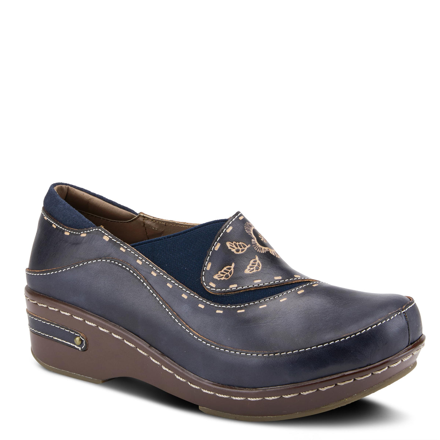 Spring Step L'Artiste Women's Burbank Slip-On Shoe Navy EU 37 / US 6.5-7