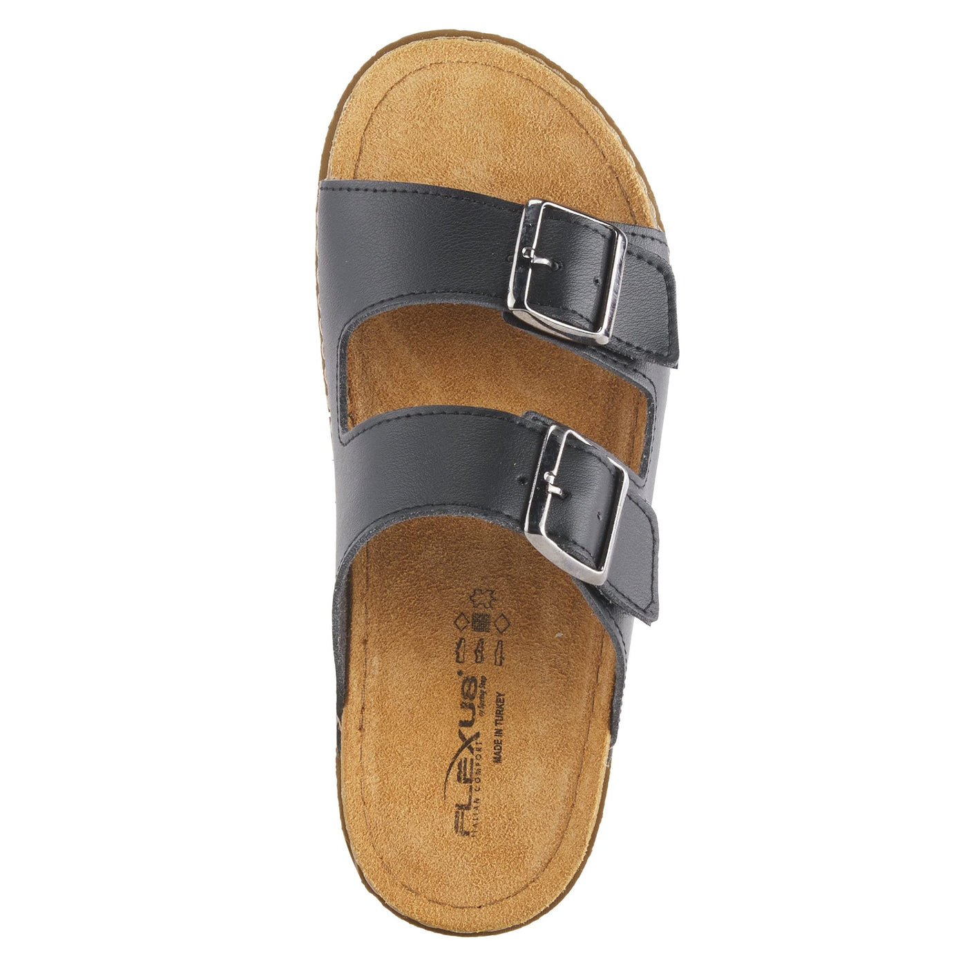 Flexus Women's Abbas Slide Sandal Black EU 38 / US 7.5-8