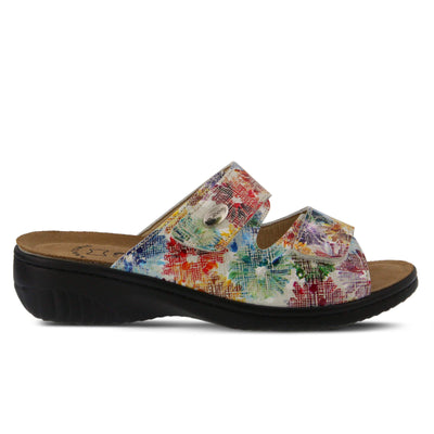 Spring Step Flexus Women's Bellasa Slide Sandal White Multi EU 37 / US 6.5-7