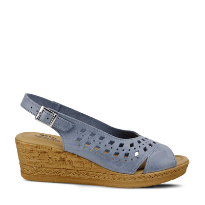 Spring Step Women's GOOSEY Sandal, Blue, 5.5-6