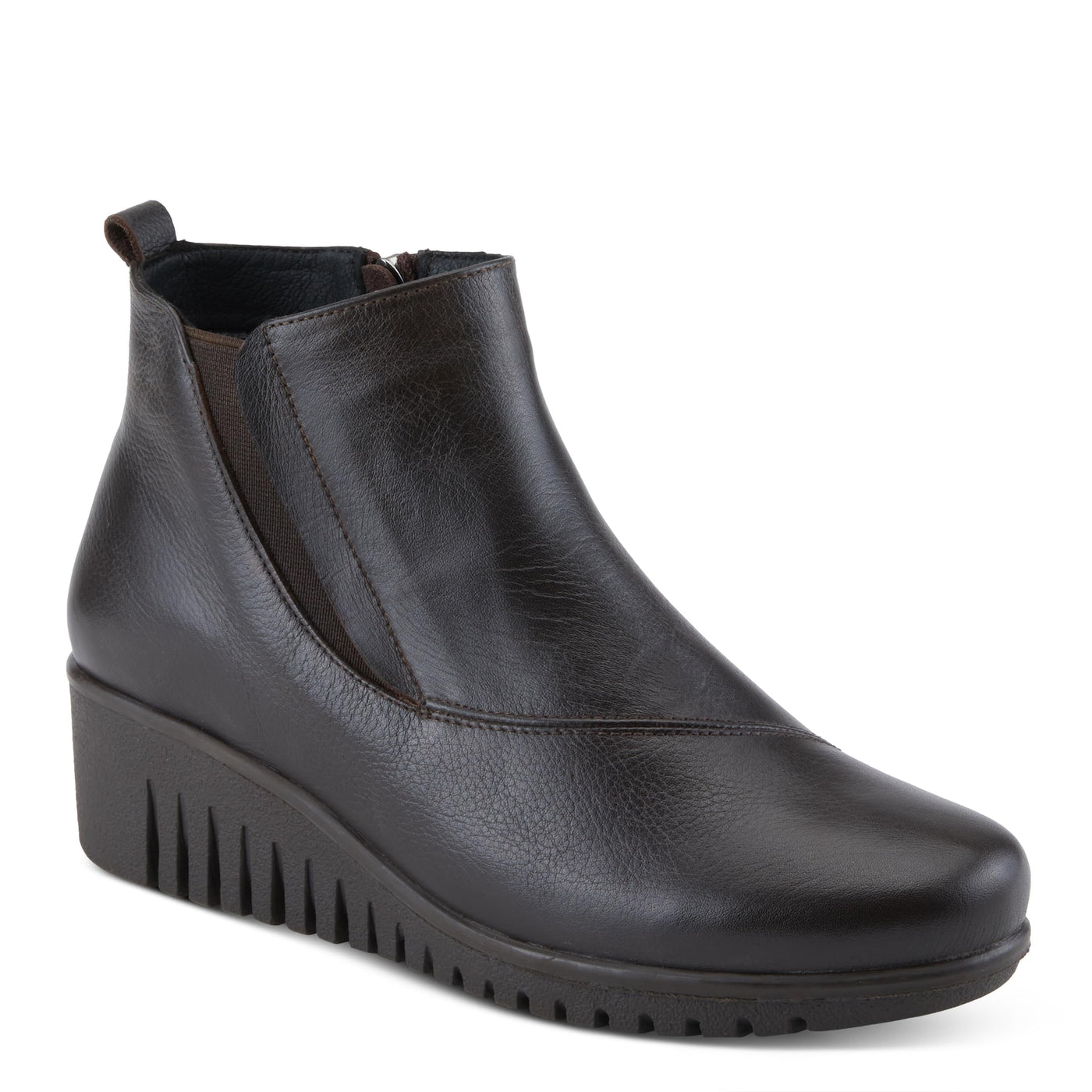 Spring Step Women's Aaronela Leather Bootie Brown EU 39 / US 8.5