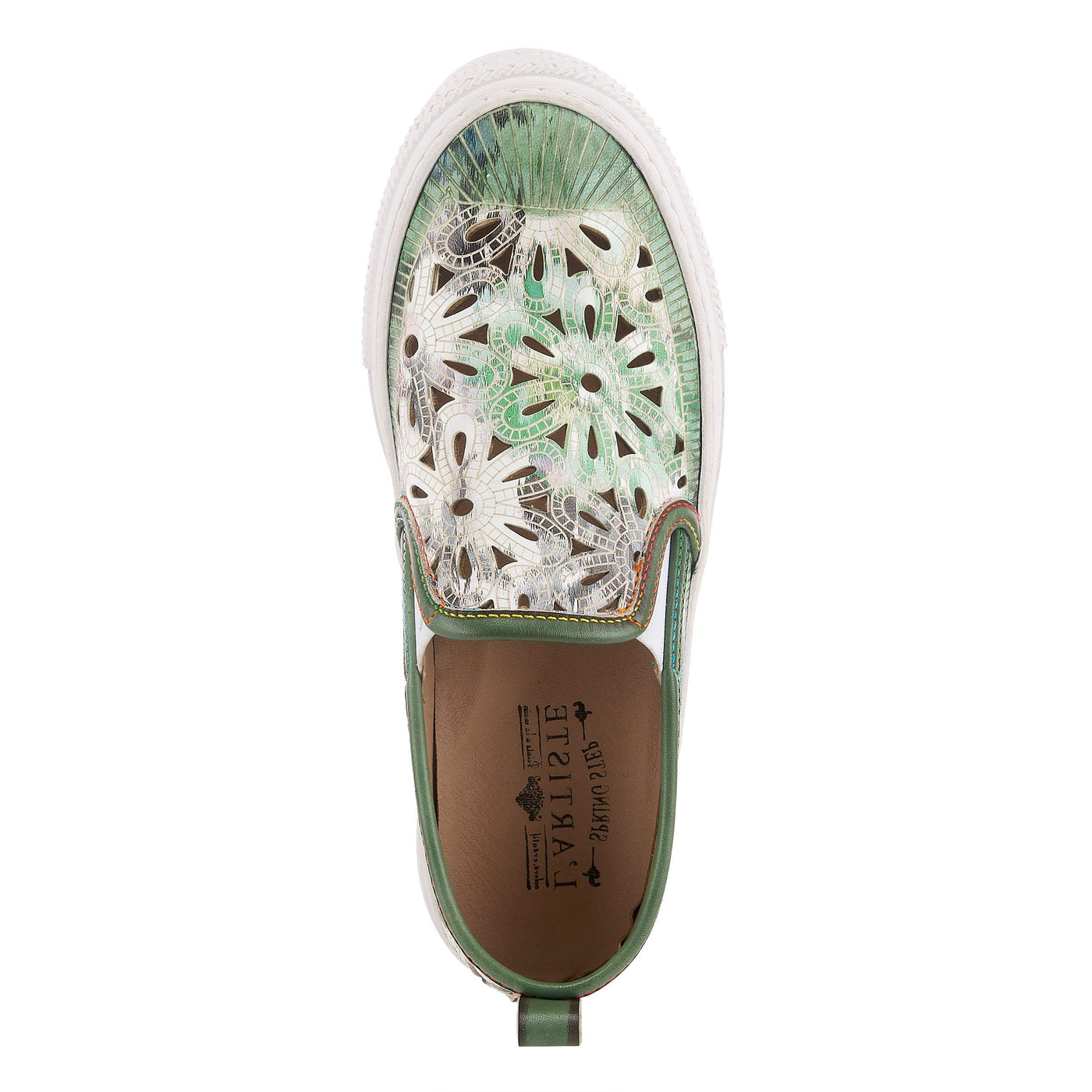 L'Artiste by Spring Step Denofeden Green Multi Leather Combo EU 39 (US Women's 8.5) M