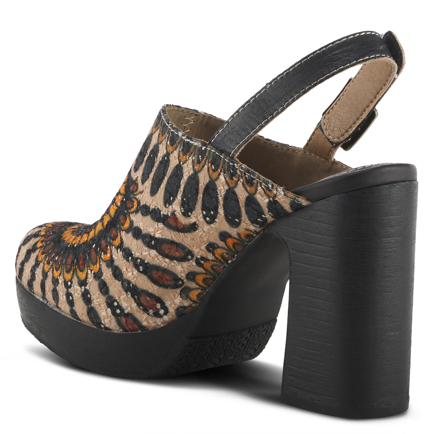 Spring Step L'Artiste Women's Zipi Leather Shootie Black Multi EU 37 / US 6.5-7
