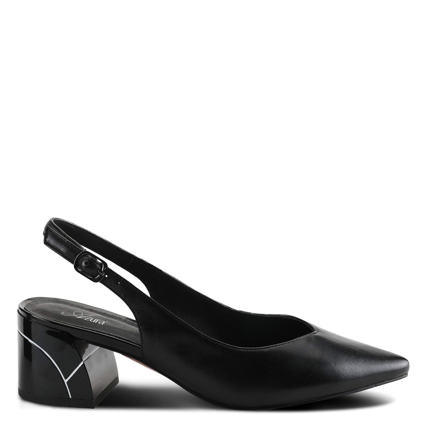 Azura Women's Pretty Slingback Shoe Black EU 40 / US 9