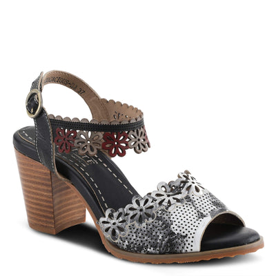 L'Artiste by Spring Step Floradacious Black Multi Leather EU 35 (US Women's 5) M