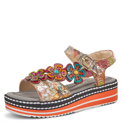 L'ARTISTE RHODYS ANKLE STRAP SANDALS