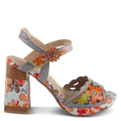Spring Step L'Artiste Women's Avantgarde Back Strap High Heel Sandal Grey Multi EU 41 / US 9.5-10