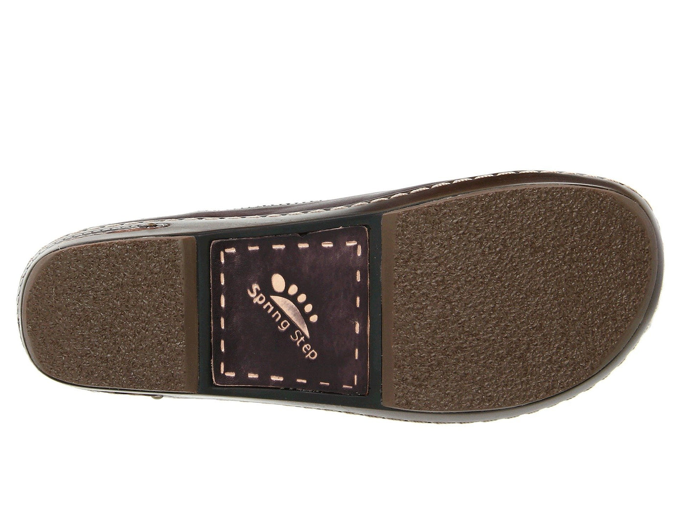 Spring Step L'Artiste Burbank Leather Clogs for Women | Designer Hand-Painted Slip-On Shoes | Ladies Casual Platform Clog for Work, Brown Nubuck EU 40 / US 9