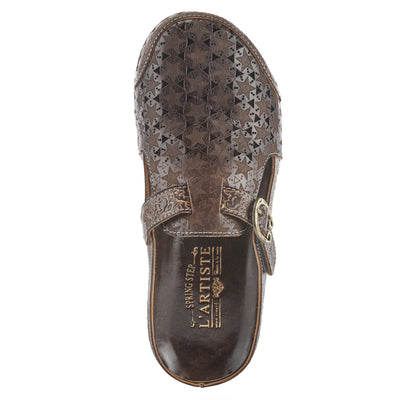 Spring Step L'Artiste Women's Popcorn Slide Sandal Brown EU 35 / US 5