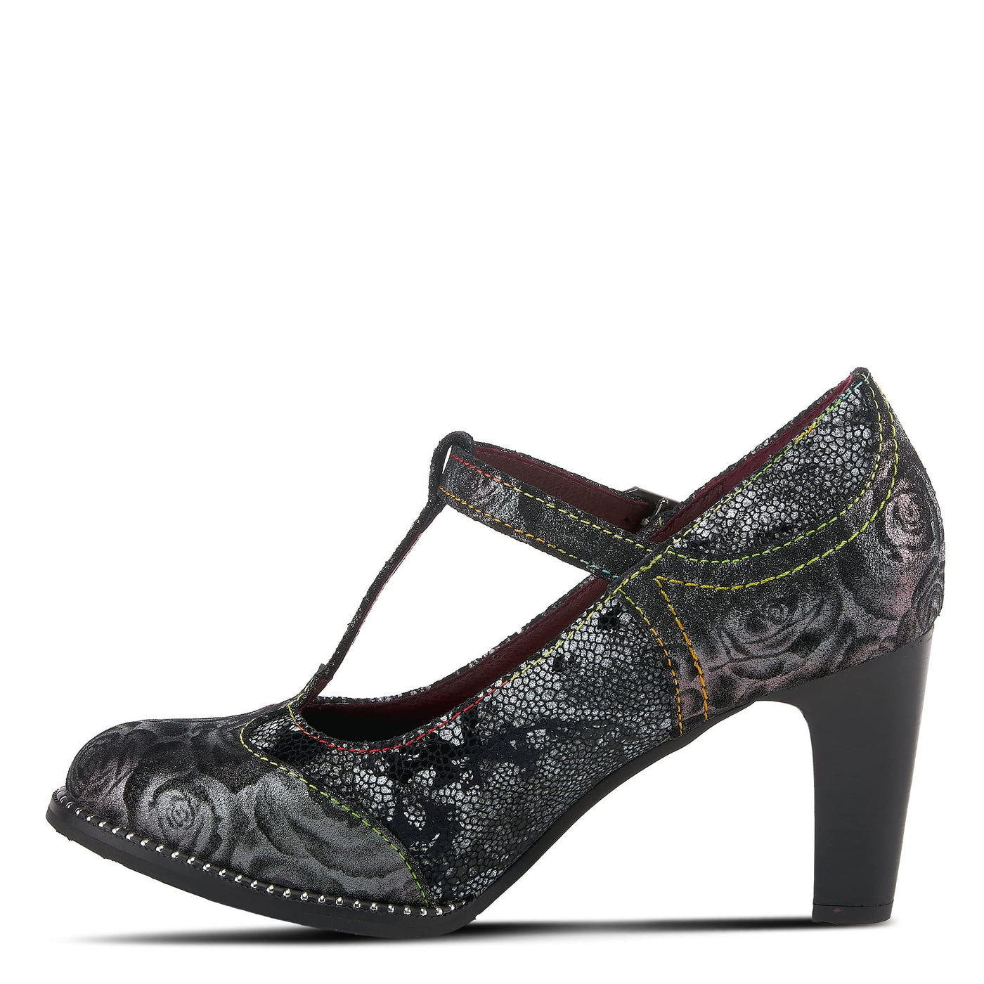 L'Artiste by Spring Step Women's Mazie Pump, Black Multi, 6