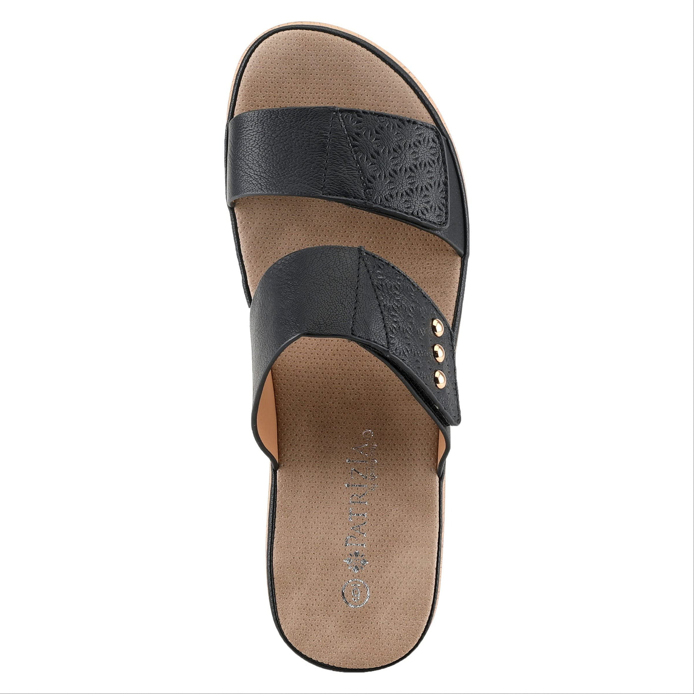 Patrizia Women's Carol Slide Sandal, Black, 6.5-7