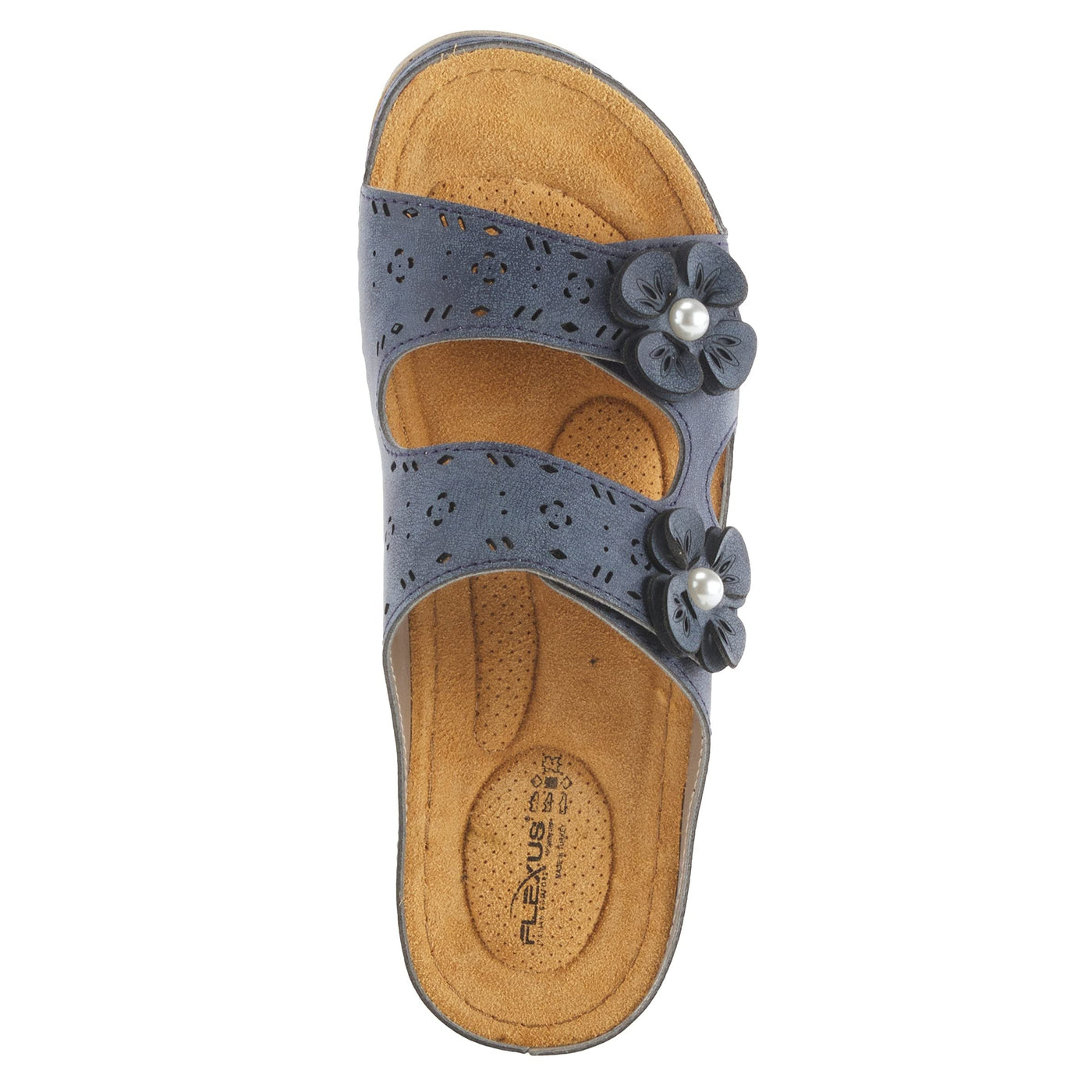 Flexus Women's Pamola Slingback Sandal Navy EU 38 / US 7.5-8