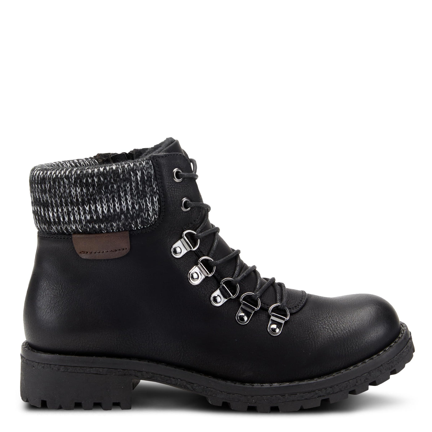 PATRIZIA Spring Step Clarris Lace-Up Booties for Women - Ladies Boots with Cozy Faux Fur Lining - Tonal Stitching Ankle Boots for Womens