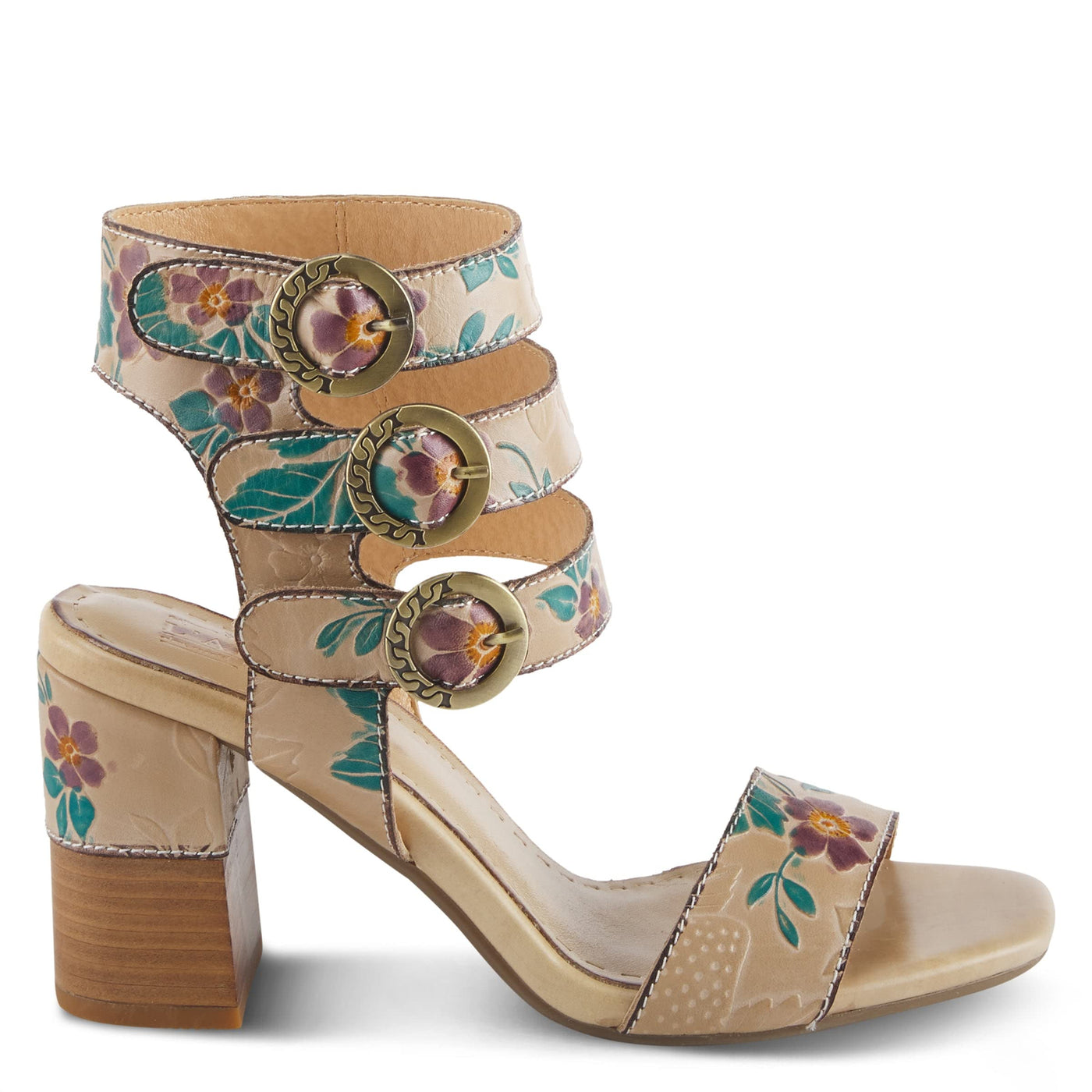 Spring Step L'Artiste Women's Rheba High Heel Sandal Beige Multi EU 39 / US 8.5