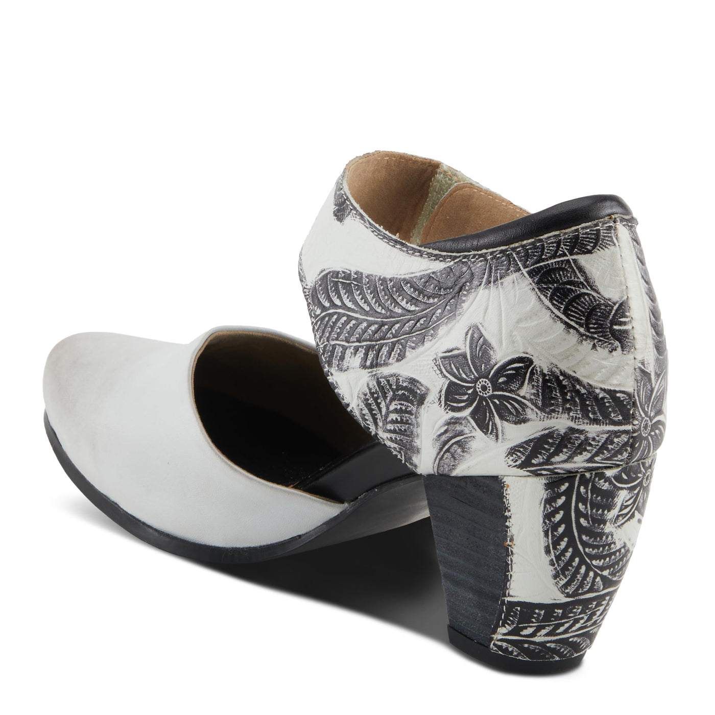 Spring Step L'Artiste Women's Toolie Mary Jane Heeled Shoe Off White Multi EU 40/9