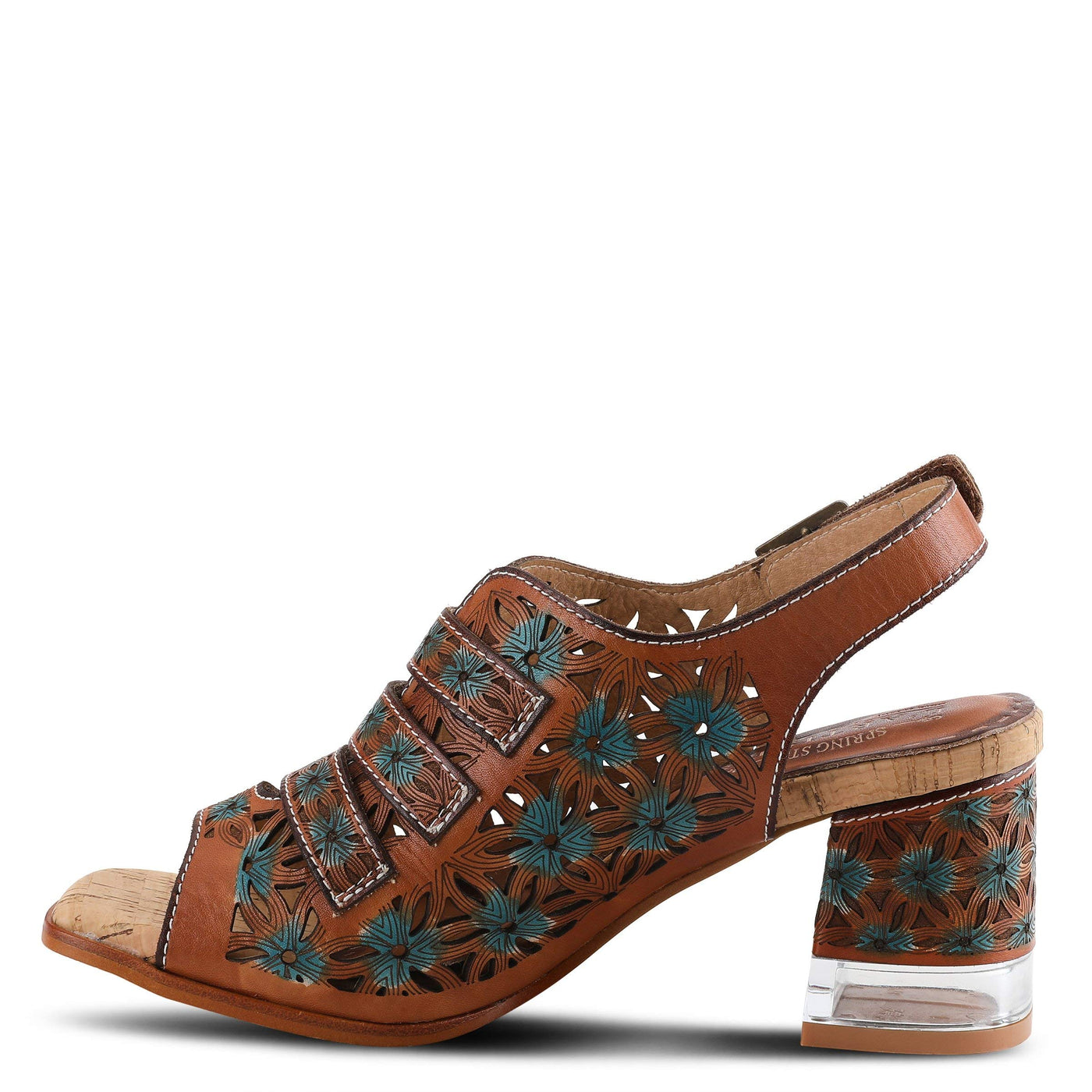 Spring Step L'Artiste Women's Ornate Slingback Sandal Camel Multi EU 39 / US 8.5