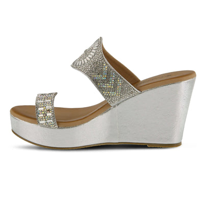 Patrizia Women's Heena Slide Sandal, Silver, 7.5-8