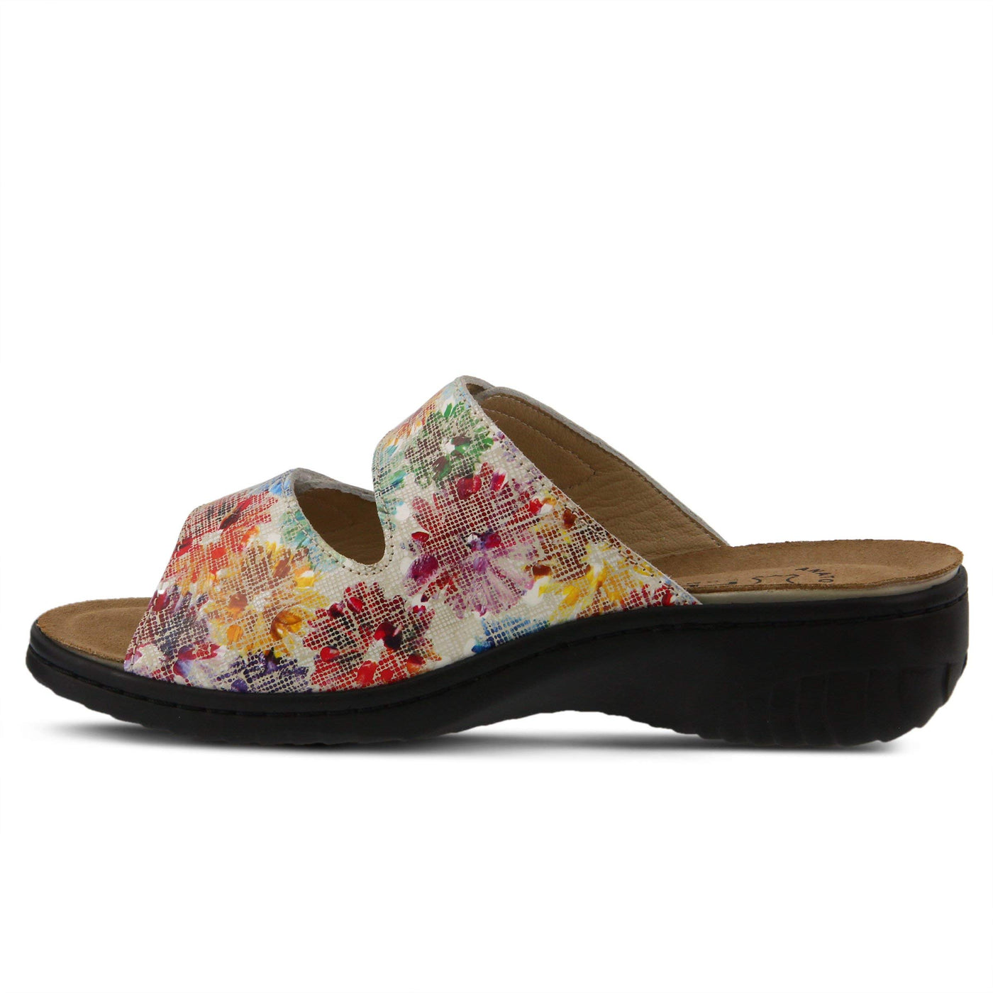 Spring Step Flexus Women's Bellasa Slide Sandal White Multi EU 37 / US 6.5-7