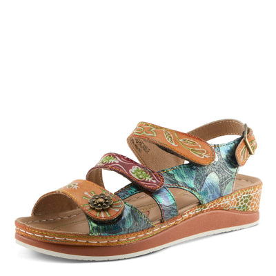 L�Artiste by Spring Step Women's Sumacah-cam Slide Sandal, Camel, 35 EU/5 M US
