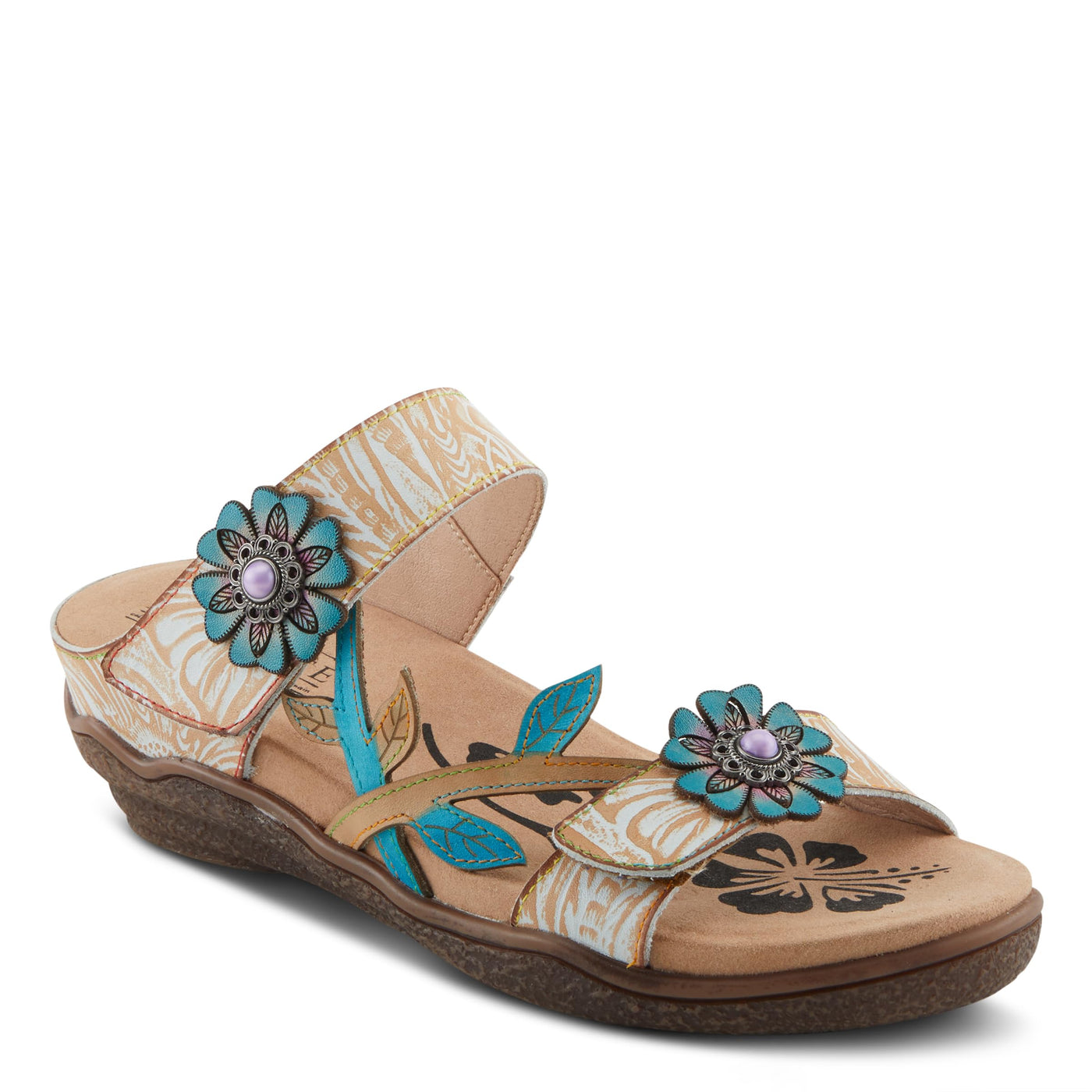 L'Artiste by Spring Step Women's Aymee Sandal, Beige Multi, 9