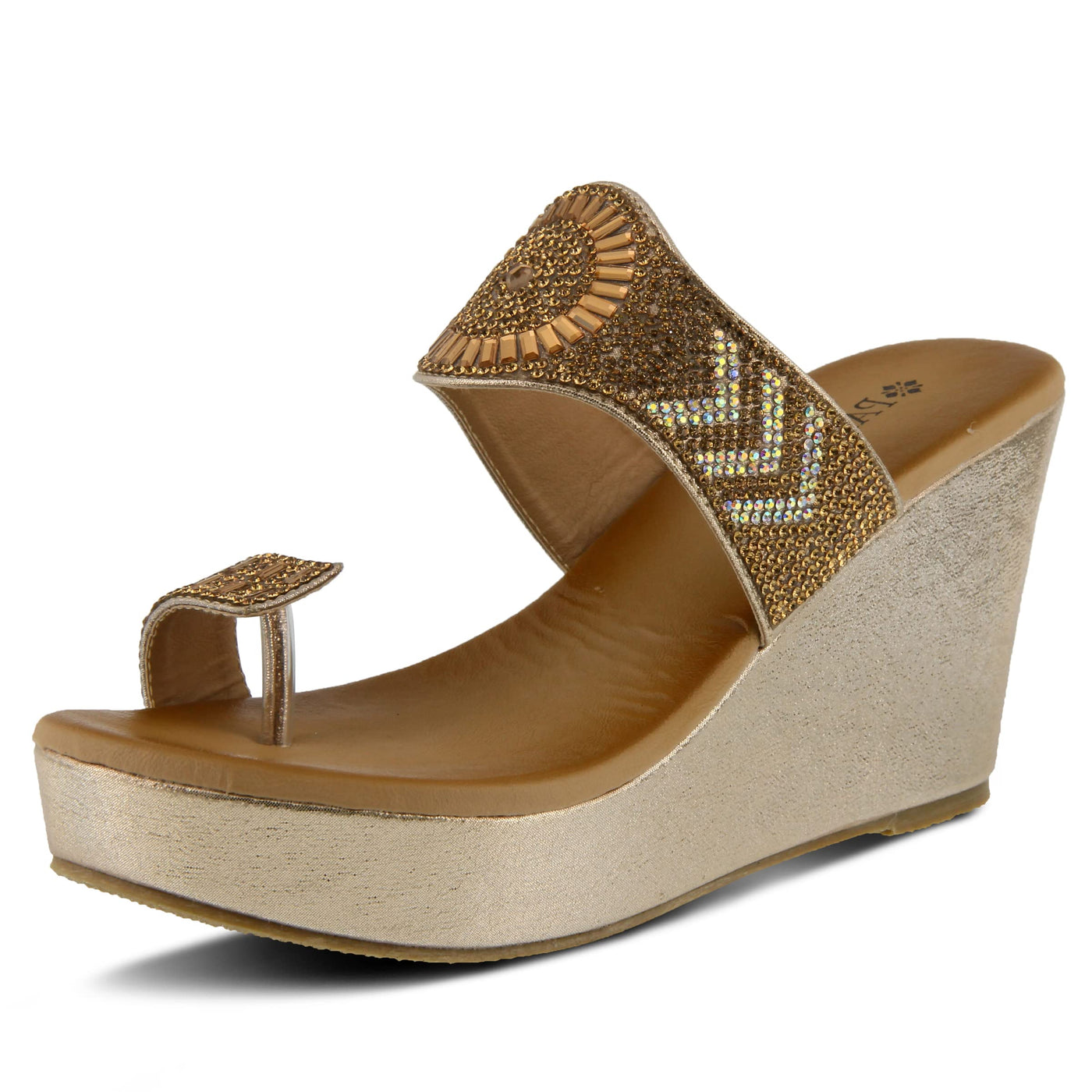 PATRIZIA Women's Heena Sandals Gold EU 40 / US 9