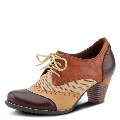 Spring Step L'Artiste Women's Bardot Pump Brown Nubuck EU 38 / US 7.5-8