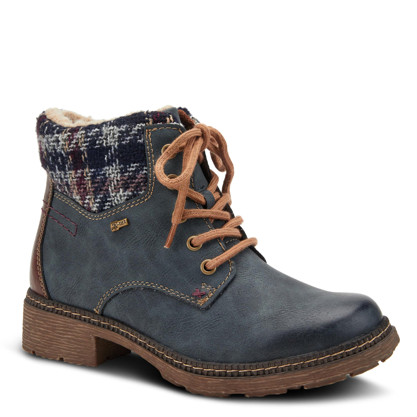 Spring Step Women's Marylee Combat Boot, Navy, 40 M EU Medium EU (US 9 US)