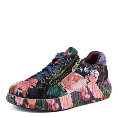 Spring Step L'Artiste Dallyn Women's Playful Sneaker - Mix of Textures & Patterns, Cushioned Comfort, Versatile Style Black Multi EU 41 / US 9.5-10