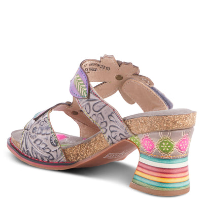Spring Step L'Artiste Women's Rossie Slide High Heel SandalGrey Multi EU 36 / US 5.5-6