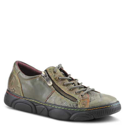 Spring Step L`Artiste Danli-Bloom Sneakers for Women - Sneaker Shoes for Women with Adjustable Metal Zipper - Womens Sneaker Shoe for Outdoor - Olive Multi EU 41 / US 9.5-10