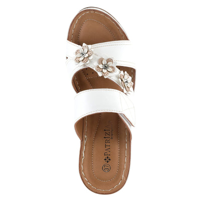 PATRIZIA Women's Lyndsay Slide Sandal White EU 42 / US 10.5-11