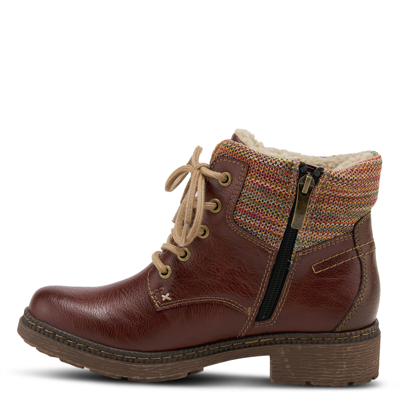 Spring Step Women's Marylee Combat Boot, Bordeaux, 38 M EU Medium EU (US 7.5 8 US)
