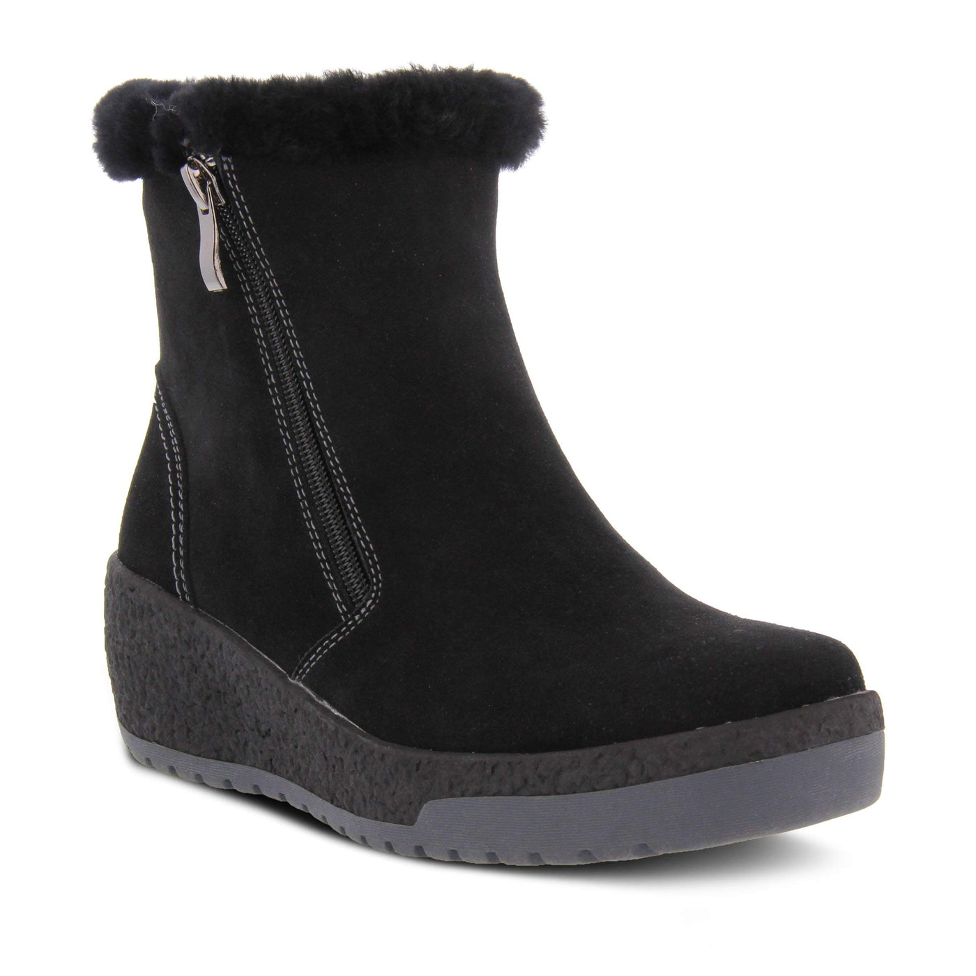 Spring Step LAMBI Boots Black Suede 39 Euro (Women