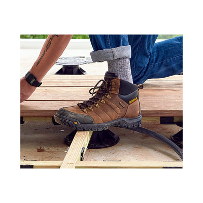 Cat Footwear Men's Threshold Waterproof Steel Toe Work Boot, Real Brown, 10 Wide