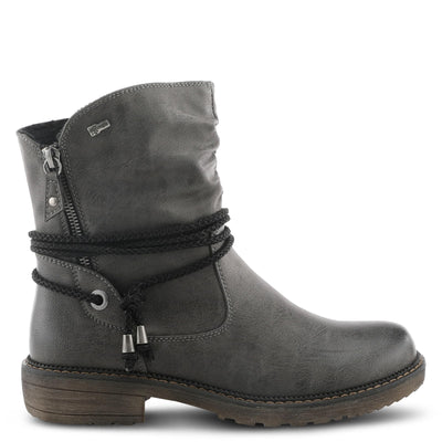 Spring Step Relife Kathie Mid-Calf Boots for Women - Waterproof Ladies Boots With Zipper Closure - Western Low Heel Ankle Boots for Women - Grey EU 36 / US 5.5-6