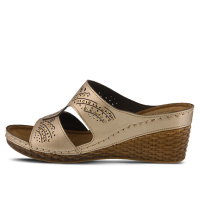 Flexus Mindela Sandals Bronze 41 Euro (Women US 9.