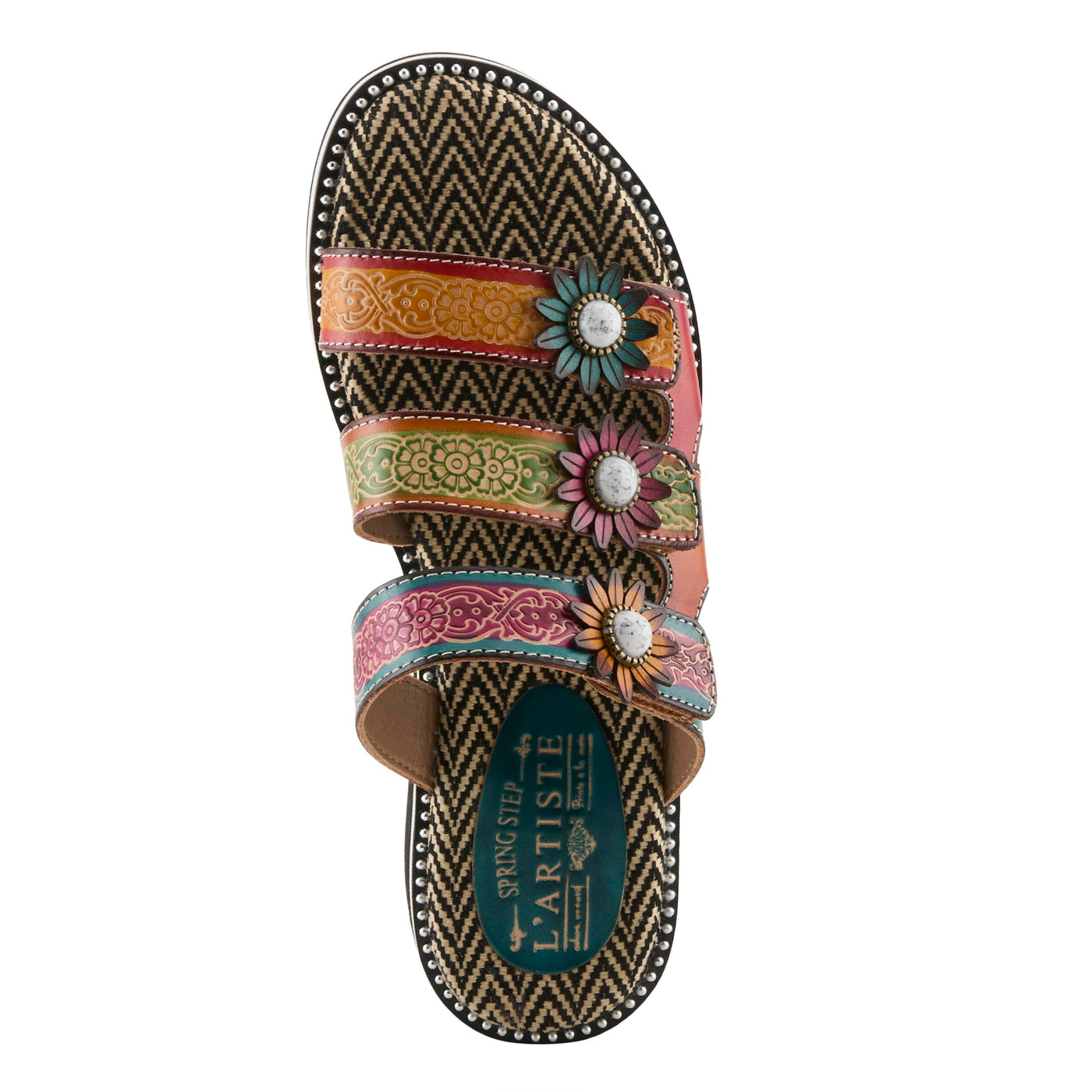L'Artiste by Spring Step Women's Maryse Sandal, Rainbow Multi, 8.5