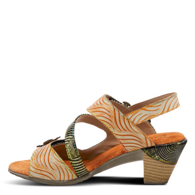 Spring Step L'Artiste Women's Acarine Heeled Sandal Olive Multi EU 35 / US 5