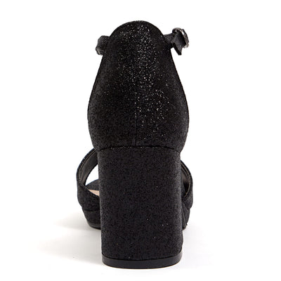 Ninety Union Jazzy Glitzy Open Till Close Back Sandal, Black, 12